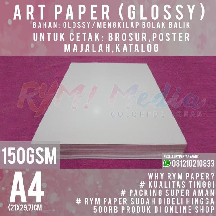 

Pilihan- Kertas Art Paper 150Gsm A4 (1 Rim/500 Lembar)