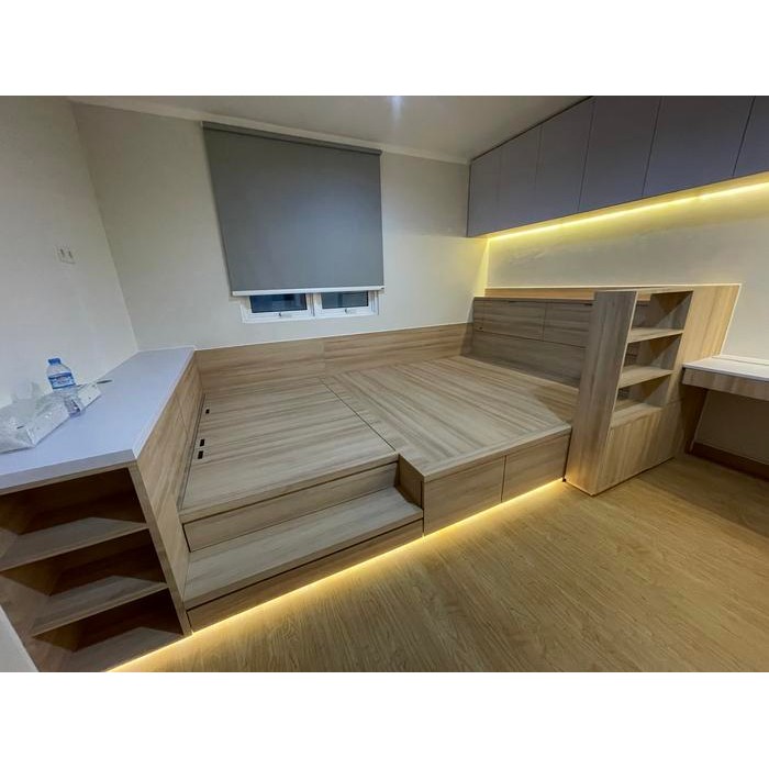 Dipan atau Tempat tidur custom Hpl Bandung