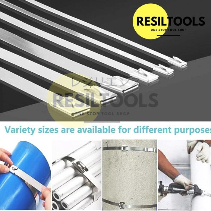 

Per 10 Pcs Kabel Tis Full Stainless 19 X 400 Mm Pengikat Tali Ties Tie