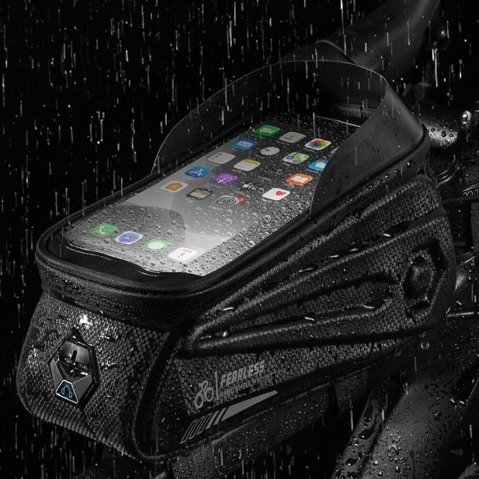 Tas Frame Sepeda Mtb Gunung Gowes Touring Dengan Holder Hp Waterproof