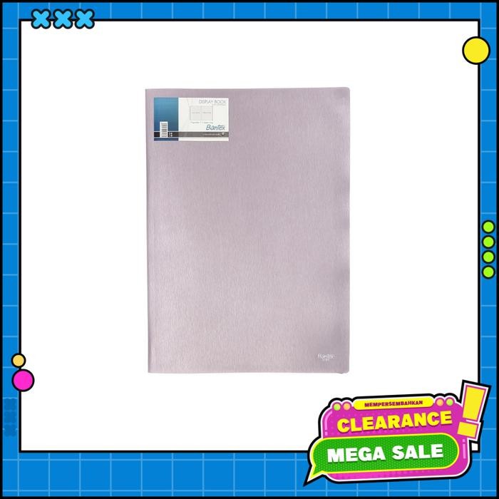 

Bantex Display Book & Zipper Bag Folio (10 pockets) Lilac 3181 21