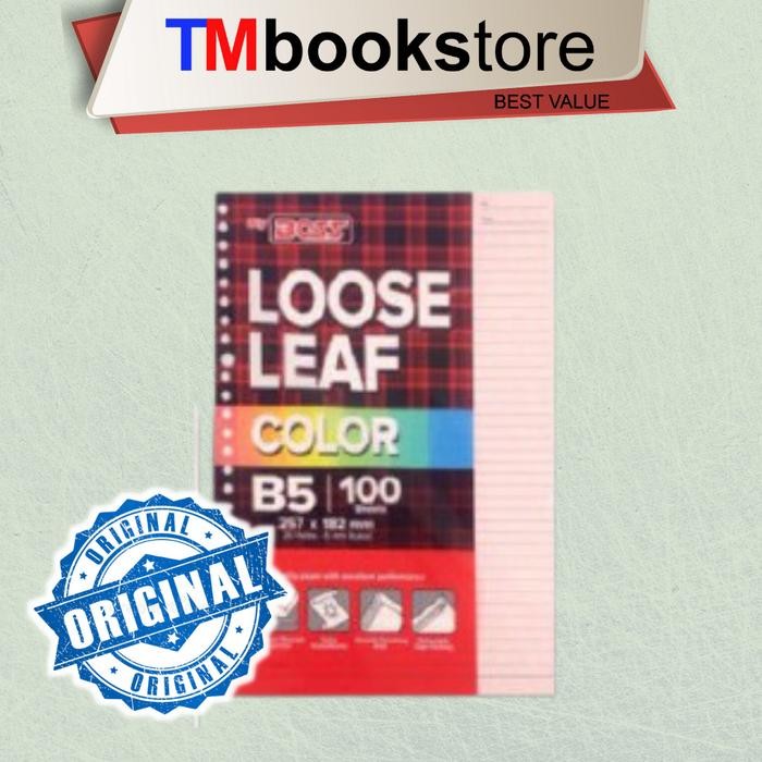 

LOOSE LEAF B5 100 PINK 66321 BIG BOSS