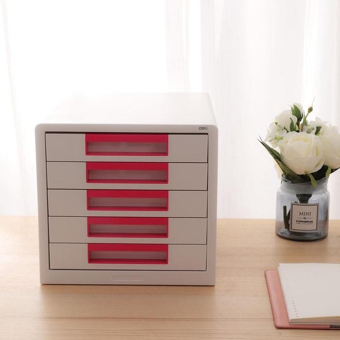 

DELI FILE KABINET BIRU/PINK, BAHAN PLASTIK, 5 RUANG PENYIMPANAN