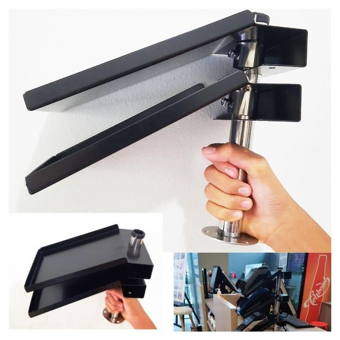 

RAK TEMPAT MESIN AIDISI KARTU KASIR TOKO KAFE SUPERMARKET 2 TINGKAT 11