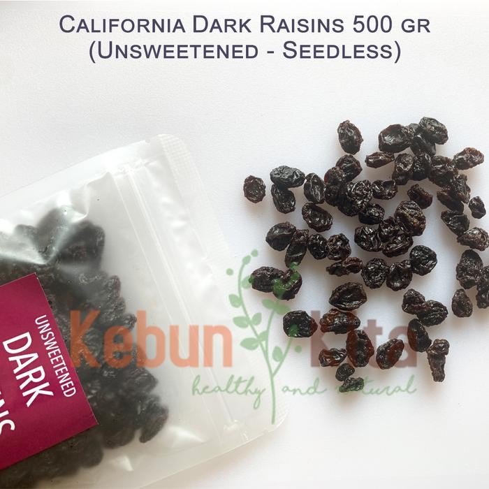 

Pilihan- Dark Raisin 500Gr (Kismis)