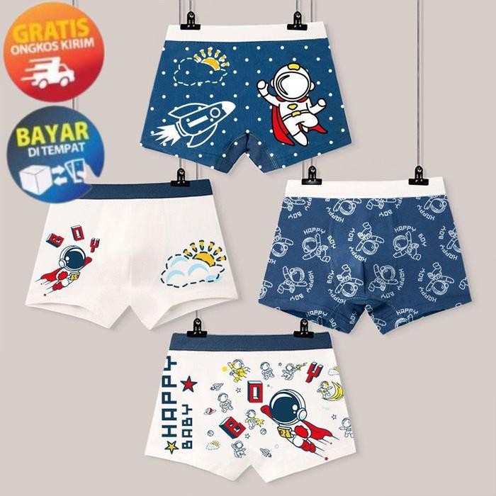 

OT327 - CELANA DALAM BOXER ANAK LAKI LAKI 2-12 TAHUN KATUN MURNI VERSI FASHION CELANA DALAM ANAK