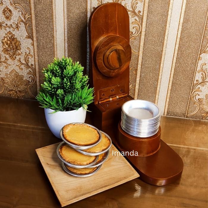 Cetakan Pie Susu Bali/Pie Susu Bali Surya/Cetakan Kue Pie Bali Alat Cetak Pie Bahan x Kayu Jati