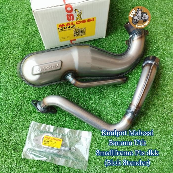 knalpot malossi banana utk smallframe pts dkk (blok standar) [mutu terbaik]