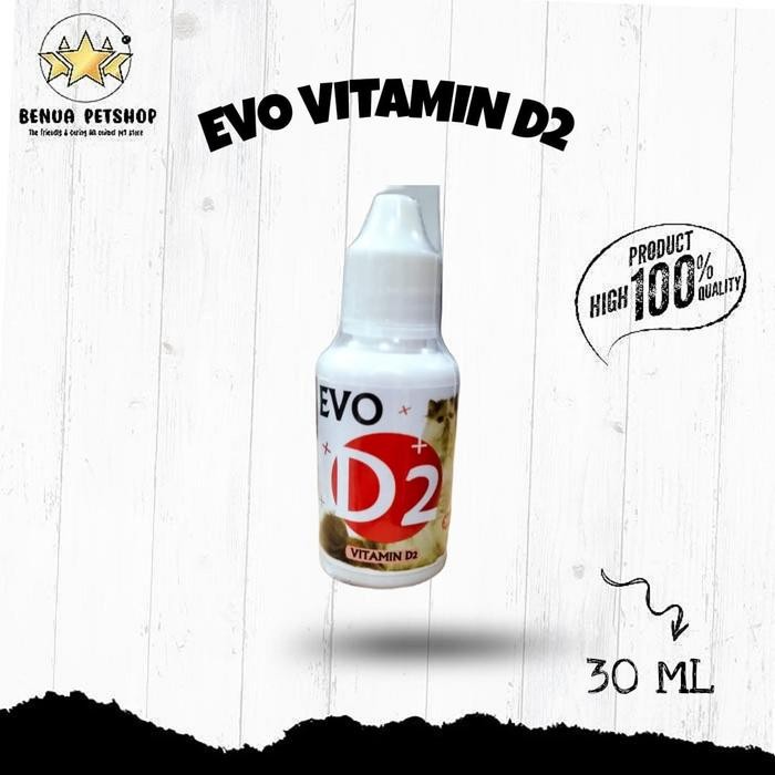 Pilihan- Vitamin D2 Untuk Kucing - Evo D2 30 Ml