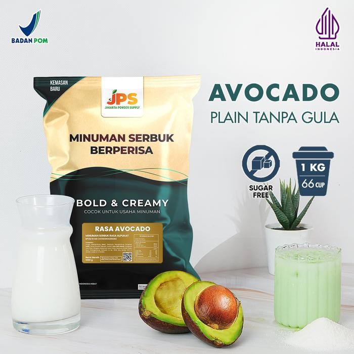 

New Bubuk Minuman Avocado Plain Powder JPS Tanpa Gula