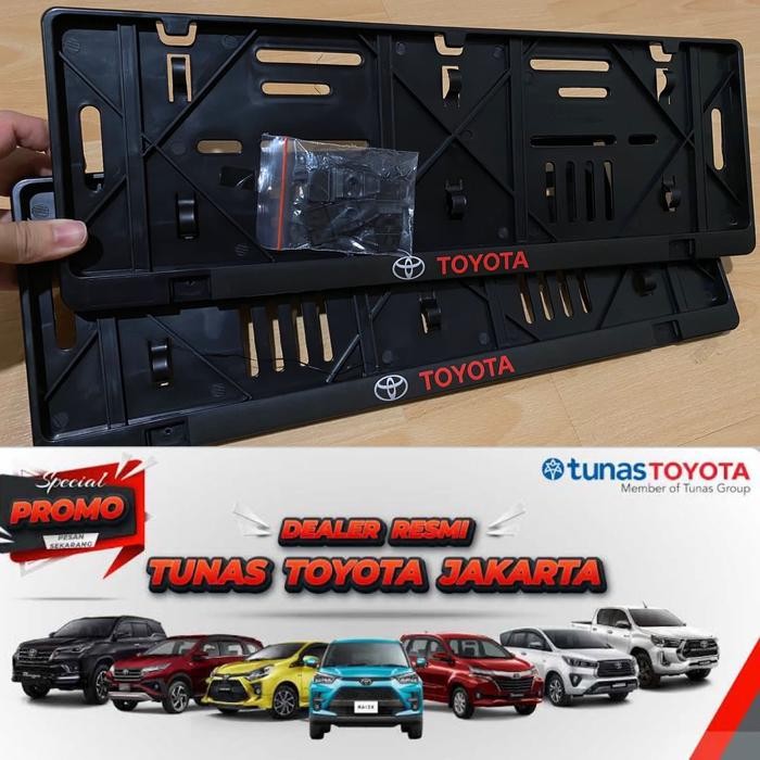 Diskon Dudukan Plat Nomor Mobil Toyota