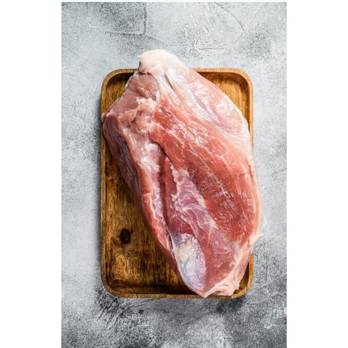 

Pilihan- Daging Paha Tanpa Kulit- Pork Ham - Daging Babi Empuk Bagian Paha -1Kg