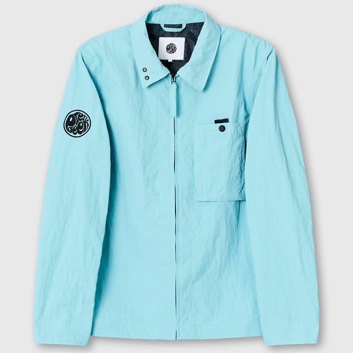Pretty Green Heaton Overshirt Jacket Blue Original