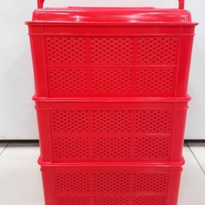 Tenong Susun 3 Rantang Susun Keranjang Susun Rantang Kue Makanan