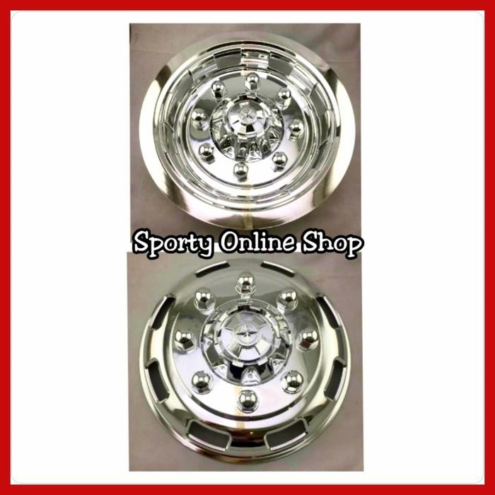 Ready Tutup Dop Roda Truck Canter Ban Doubel Warna Crome