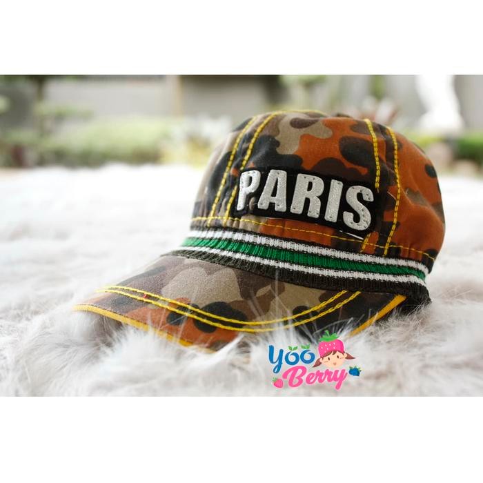 YooBerry Topi Bayi & Balita Komando City Army Ripped Glitter