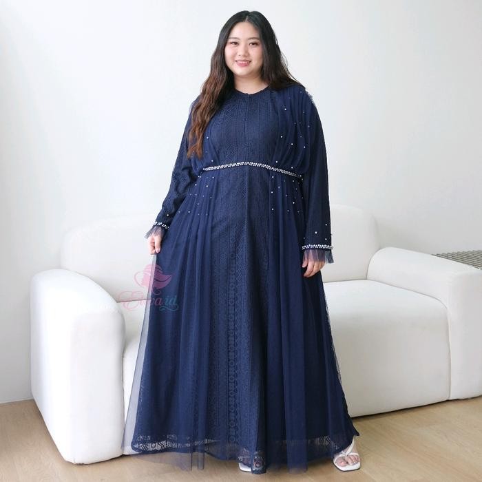 Pilihan- Super Jumbo Gamis Maretha Brukat Mewah Ld 130 140 150 Cm Pesta Mutiara Tile