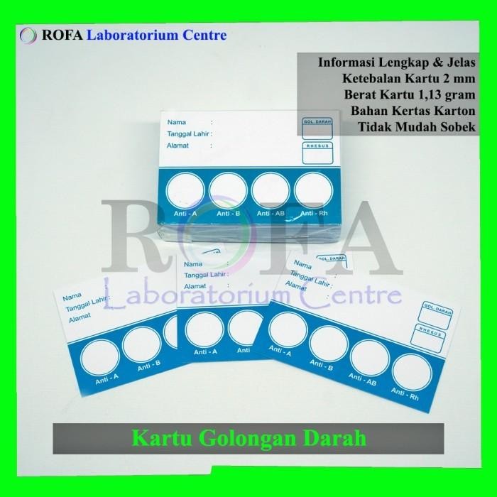 

Pilihan- Kartu Golongan Darah / Kartu Uji Golongan Darah / Blood Type Card 100 Pcs