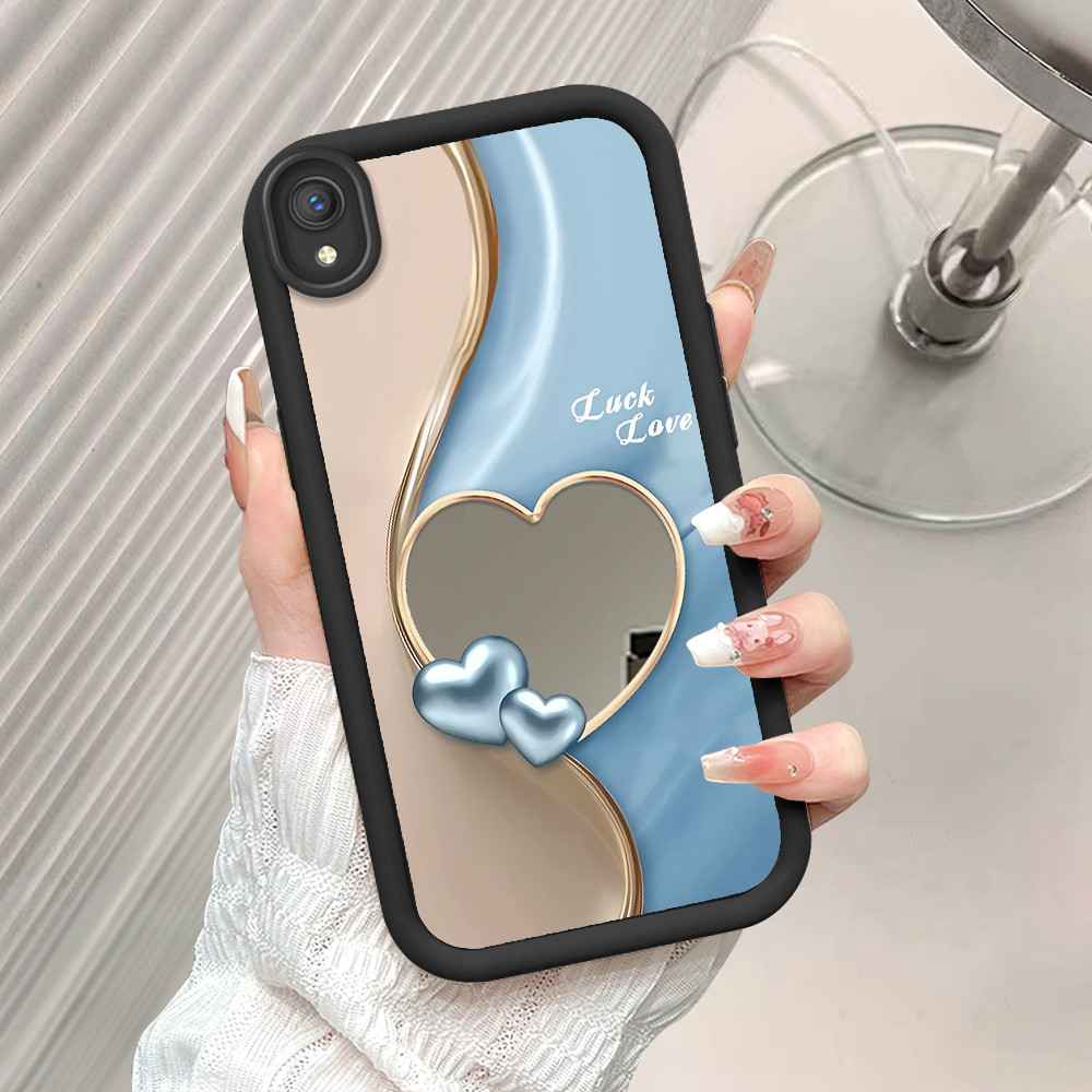 Casing Hp Untuk VIVO Y1S Y91C Cermin Softcase Case Love Cassing 5107 JZ TY