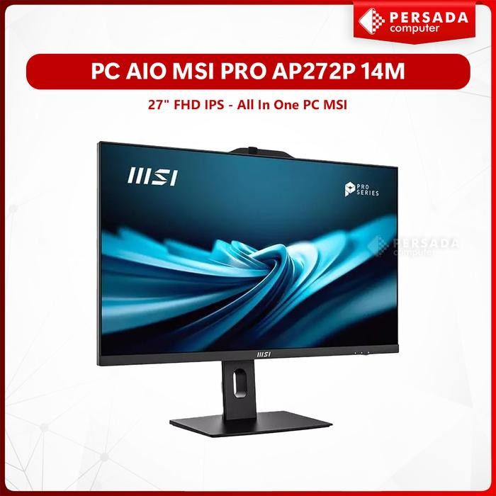 Pilihan- Pc Aio Msi Pro Ap272P 14M - I7 13700 27" Fhd Ips - All In One Pc Msi