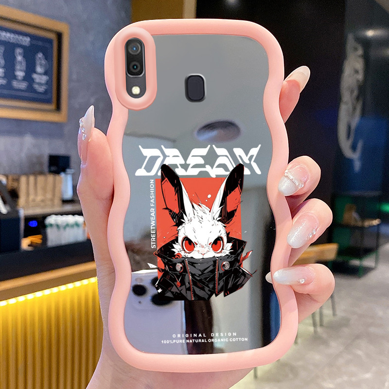 Casing Untuk Samsung A20 A30 M10s Case Casing Beruang yang rusak Pola HP Cesing Macaron Kasing Mirro