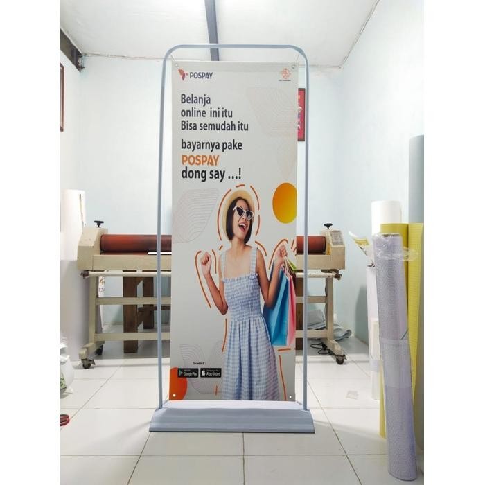 

STANDING DOOR FRAME 60X160 PRINTING SATU SISI Double Alas brg premium