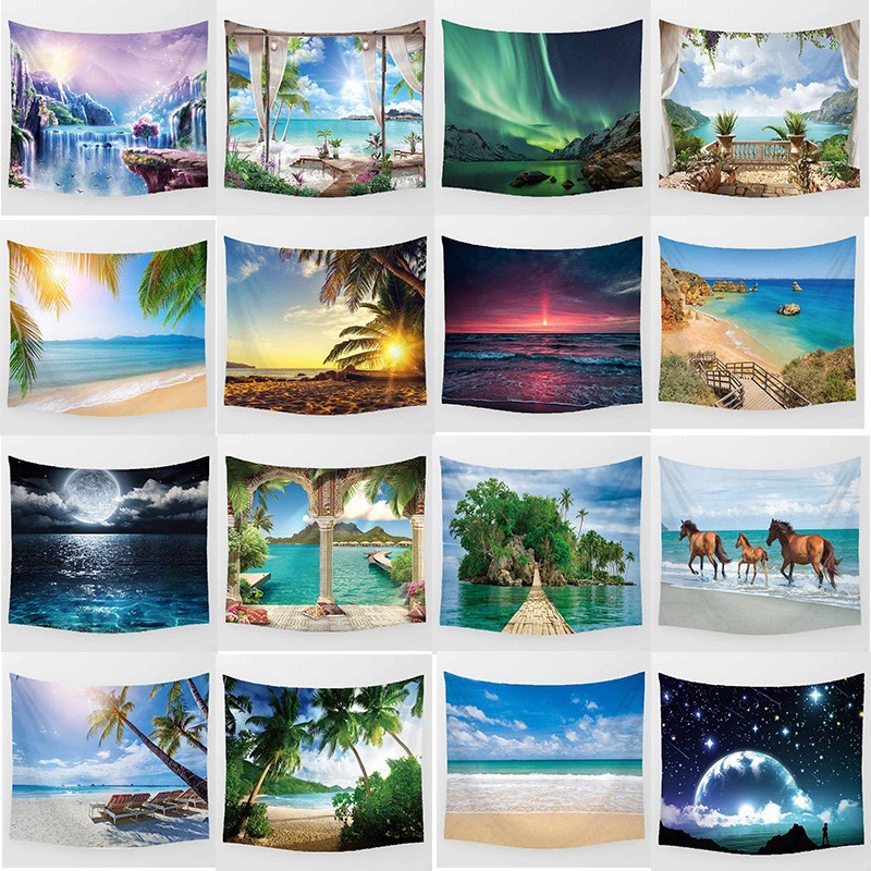 Large landscape tapestry Wall art tapestry Large rectangular tapestry Wall decoration Home decoratio