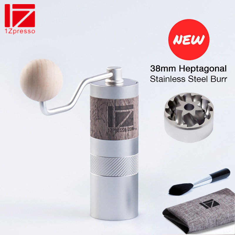 1ZPRESSO Q2 Manual Coffee Grinder Portable 38mm Heptagonal Stainless Steel Burr Coffee Mill Step Adj