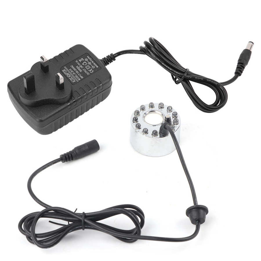 2Pcs/Set Aquarium Mist Maker LED Light Colorful Aquarium Reptile Mist Maker Lighting Humidifier Atom