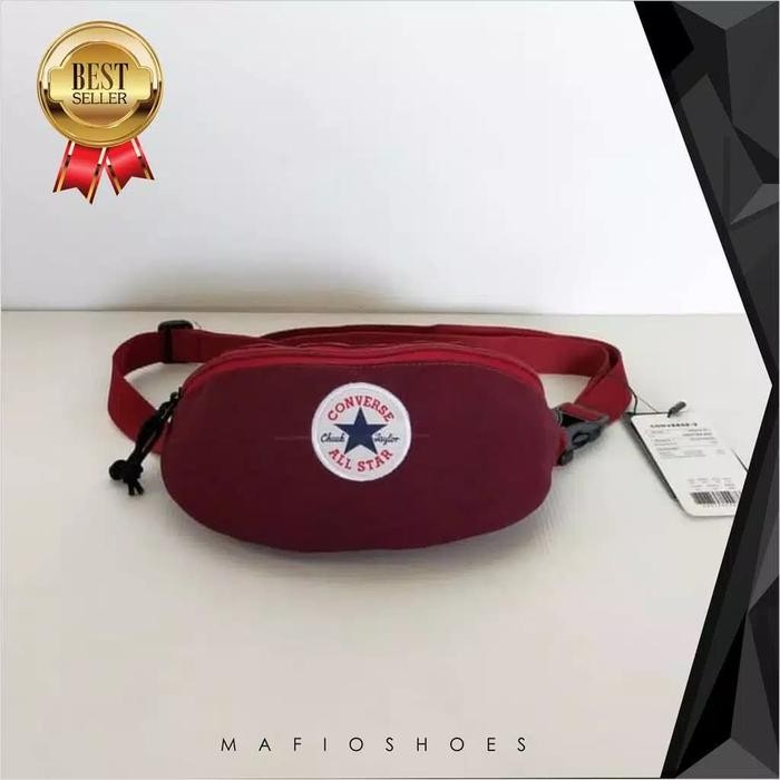 CONVERSE WAISTBAG MINI RED/TAS CONVERSE/TAS PINGGANG/TAS SELEMPANG