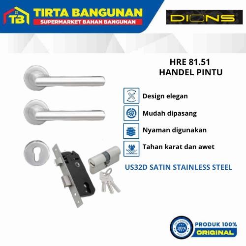 DIONS SOLID KUNCI PAKET HRE 81.51 US32D HANDLE PINTU KUNCI PINTU SET