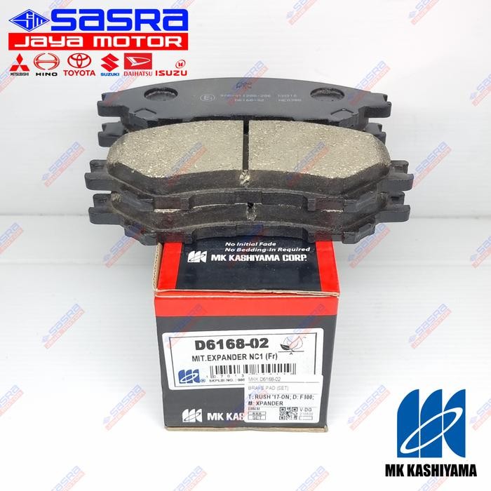 Brake Pad FRT RUSH/TERIOS F800XPANDER MK Kashiyama LUXURY - Kampas Rem Depan MKK.D6168-02
