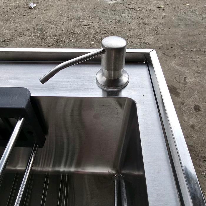 Kitchen Sink Porteble Stainles 2 Lubang/ Kitchen Sink 8245 Stainles / Wastafel Cuci Piring 82*45