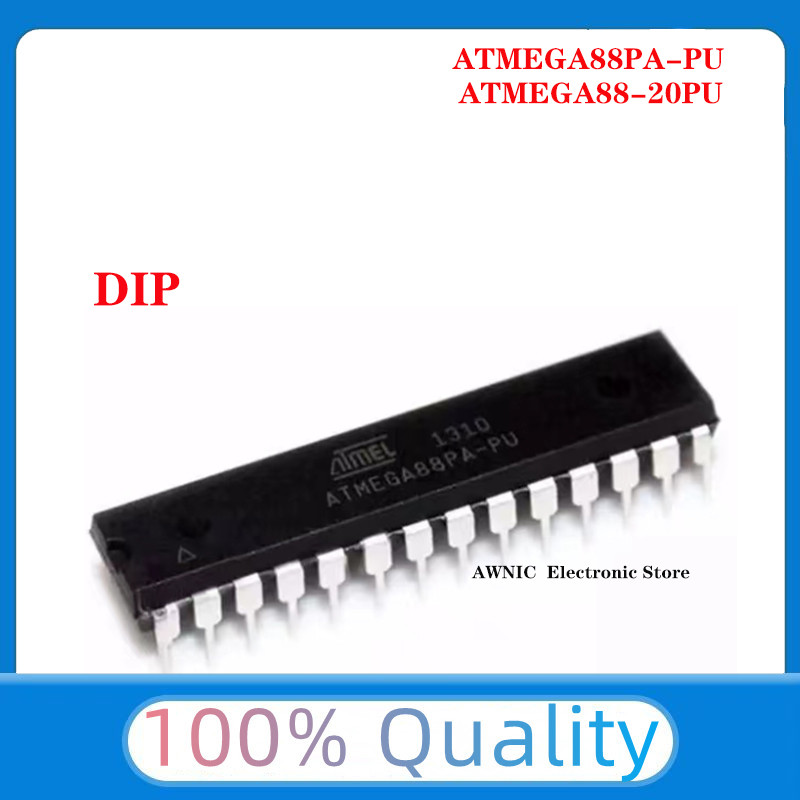 Rahmattshopp 10pcs/lot ATMEGA88 ATMEGA88PA-PU ATMEGA88-20PU ATMEGA88V-10PI DIP-28 In Stock