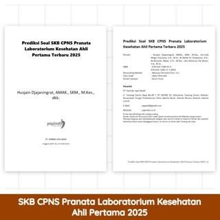 AKU ASN Buku Prediksi Soal SKB CPNS Pranata Laboratorium Kesehatan Ahli Pertama 2025
