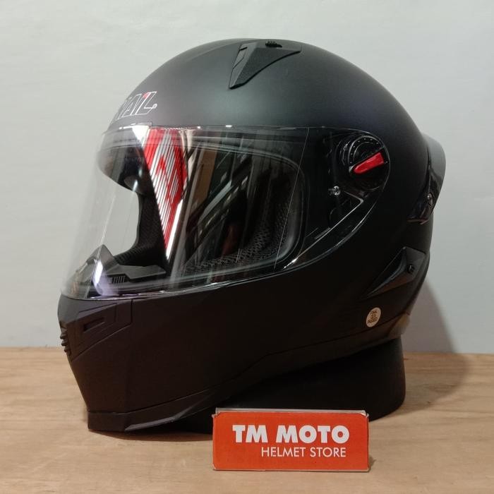 SNAIL FFS1 MATT BLACK - CLEAR FLAT VISOR