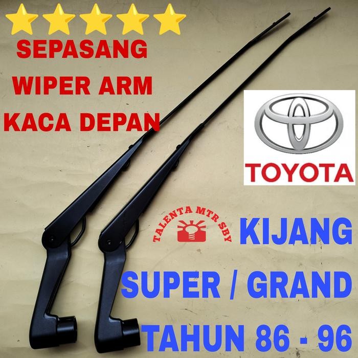 Sepasang Wiper Arm Depan Kijang Super - Grand Extra Gagang Tangkai