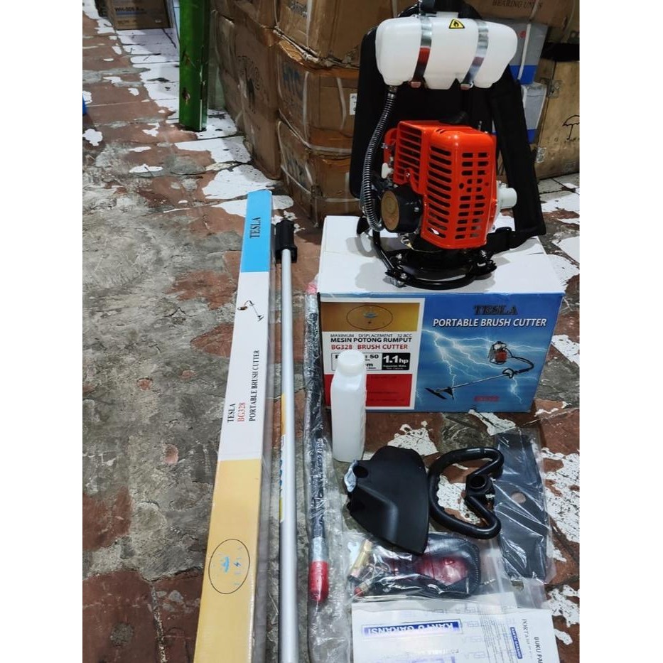 Maknyuss1 Brush Cutter 328 Tesla Mesin Potong Rumput Tesla 328 / Brush Cutter 328 Magnum 328 Mesin