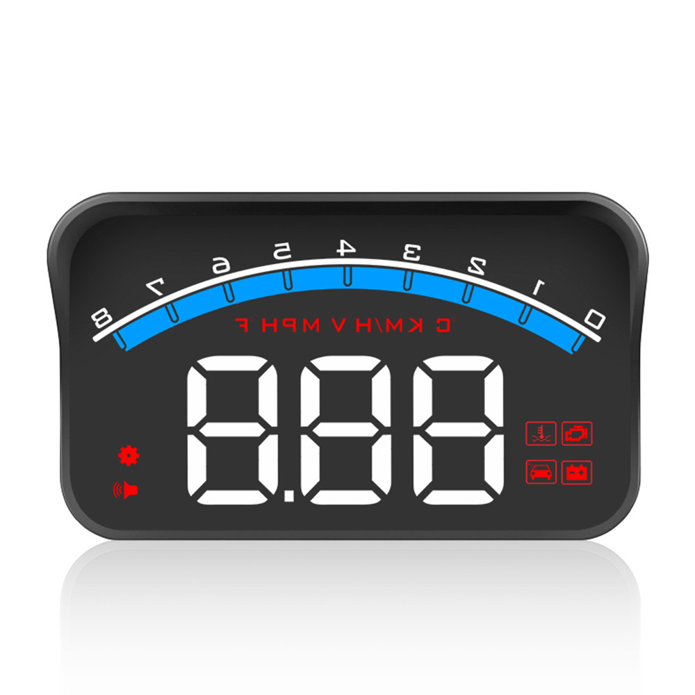 Obd2 Speedometer Car Digital Kmh Mph Head Up Display Obd Clock Water Temperature Rpm Electronics