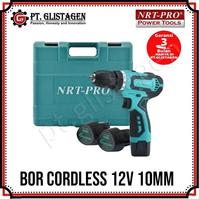 Nrt-Pro Dc330 Mesin Bor Baterai Cordless Drill 10Mm Bor Tangan Baterai Nrt Pro Dc 330