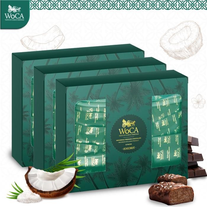 JAJANAJA- Woca Wafer Coklat Premium Coconut Chocolate