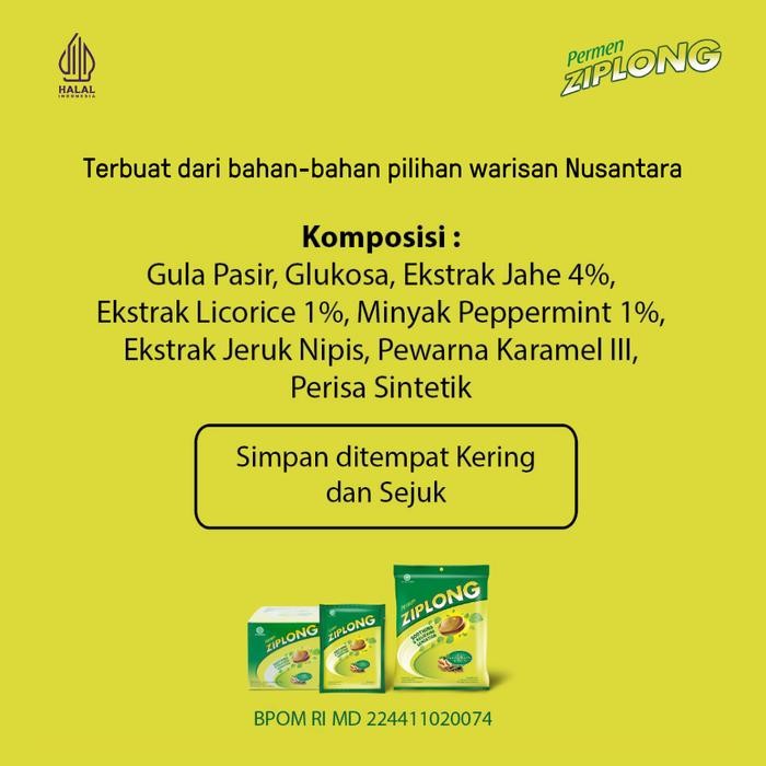 JAJANAJA- Permen Ziplong Bag 50 Butir - Permen Mint Licorice Melegakan Tenggorokan Menyegarkan
