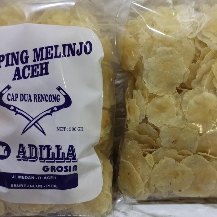 JAJANAJA- Emping Aceh Super Grade A 500 Gram ( Adilla )