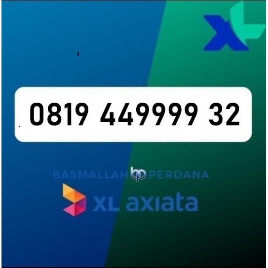Nomor Cantik XB19 449999 32 Perdana XL 4G 5G YOP925