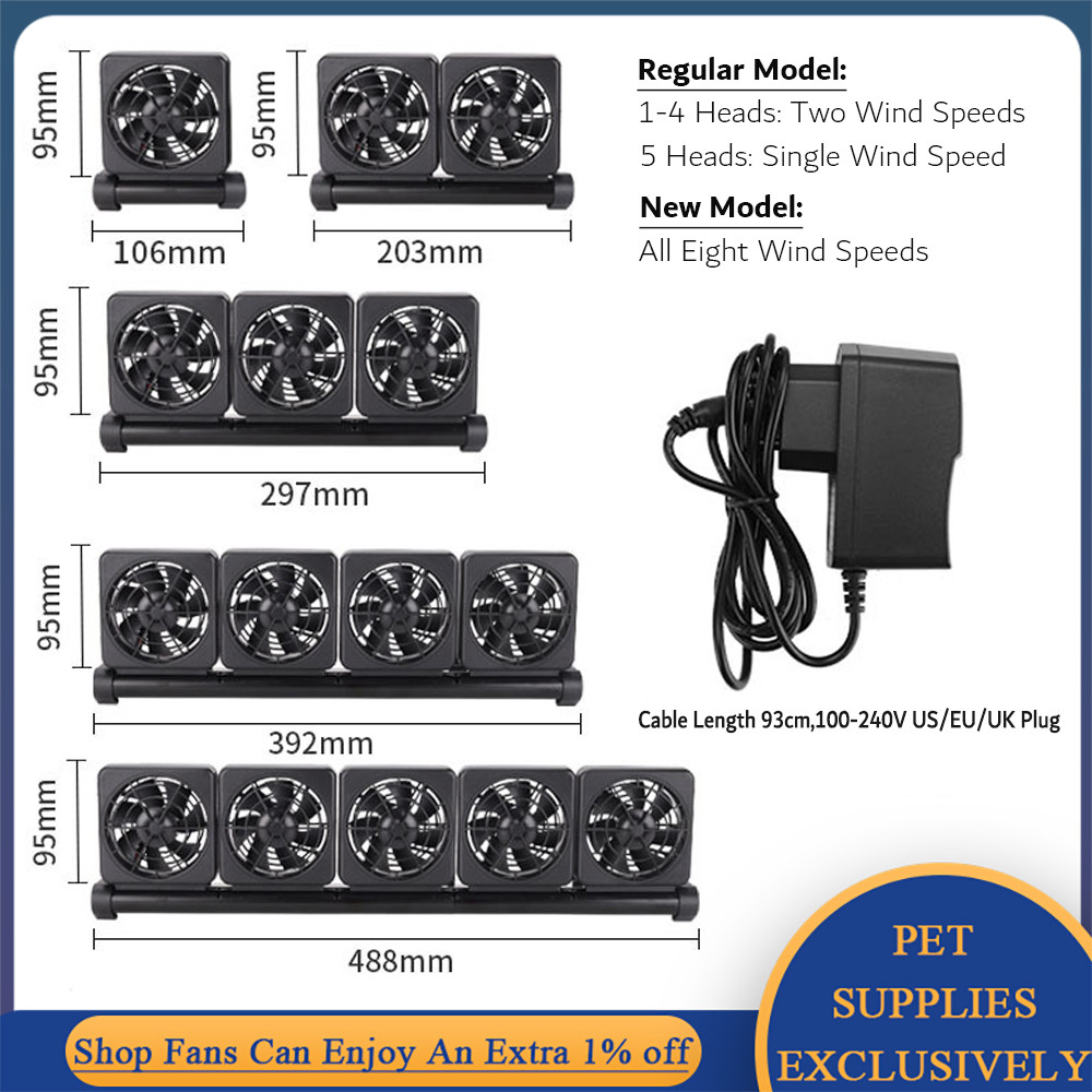 Mini Fish/Reef Tank Cooling Fan 100-240V EU/US/UK Plug Acuario Cooler Mute Air Control Water Chiller