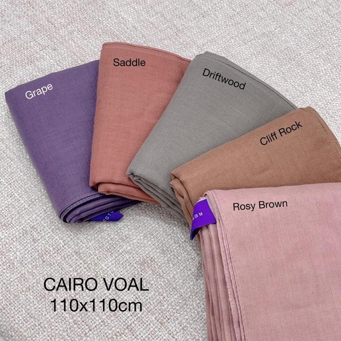 mcgz- Restu Anggraini - Cairo Voal Scarf Hijab Segiempat Polos