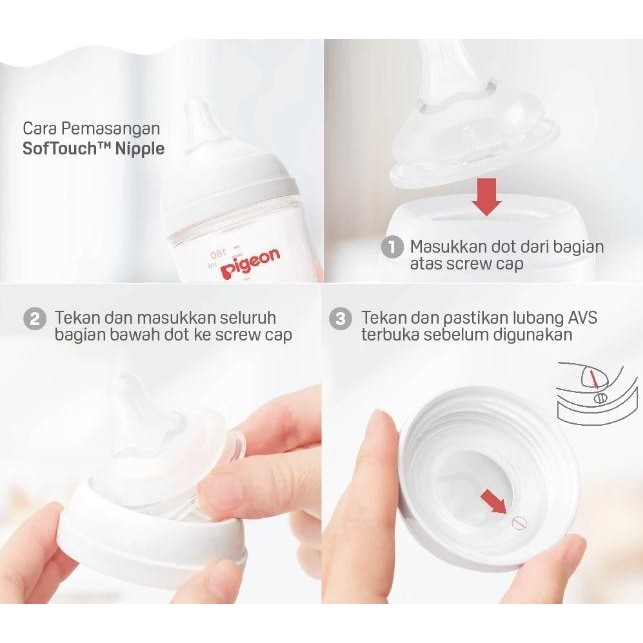 KIDmOms- Dot Pigeon Wide Neck - Nipple Pigeon Softouch Wide Neck