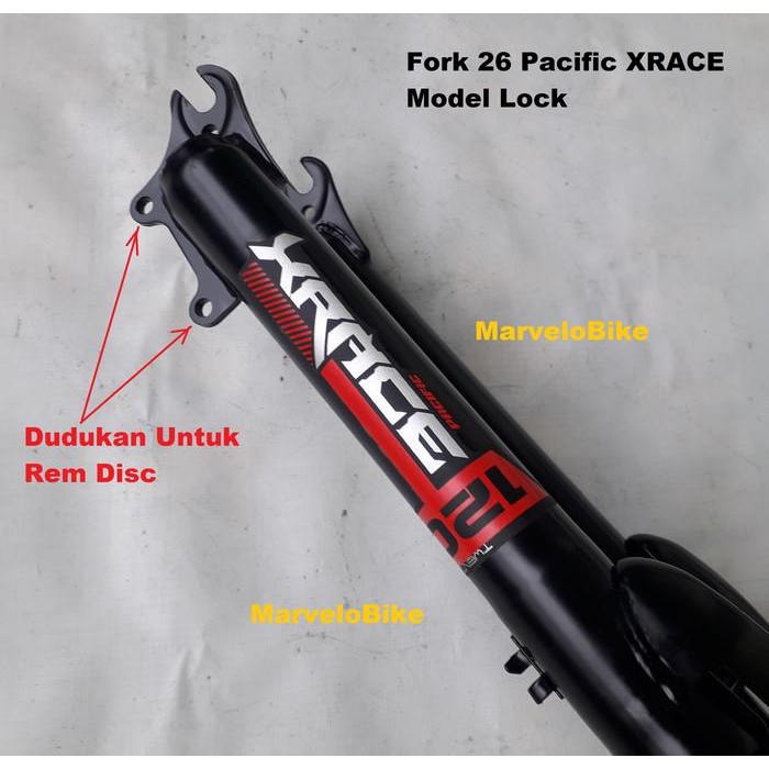 Fork Sepeda MTB 26 Pacific XR Suspensi Lock