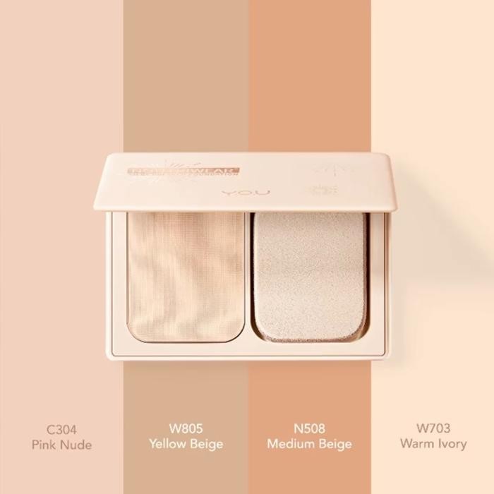 Top Y.O.U NOUTRIWEAR+ Silky Pressed Foundation - Bedak Padat You Powder