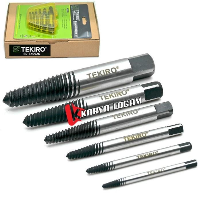 New New Tekiro / Veloz Tap Balik Mata Bor Pembuka Baut Patah Rusak 6pc